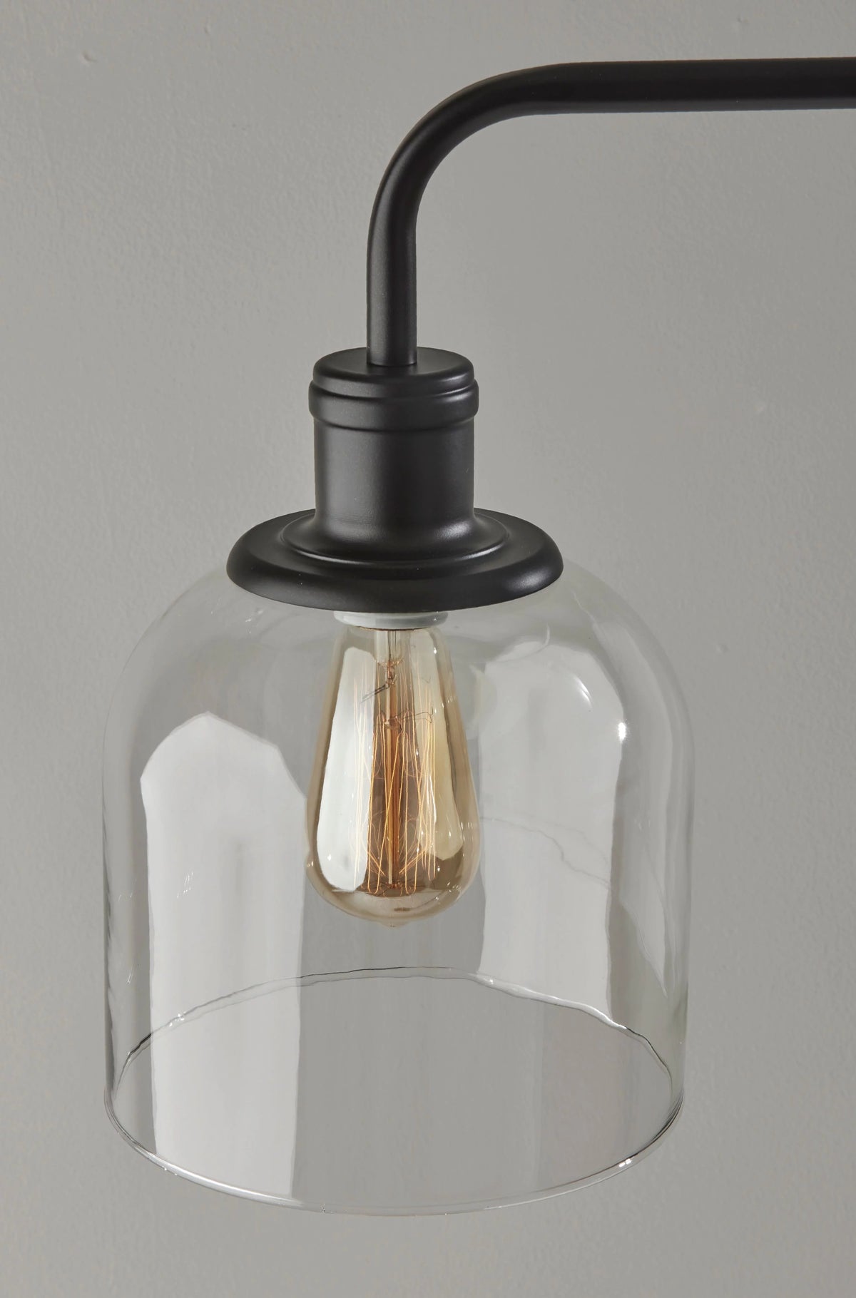 60" 1-Light Black Metal Floor Lamp R37892