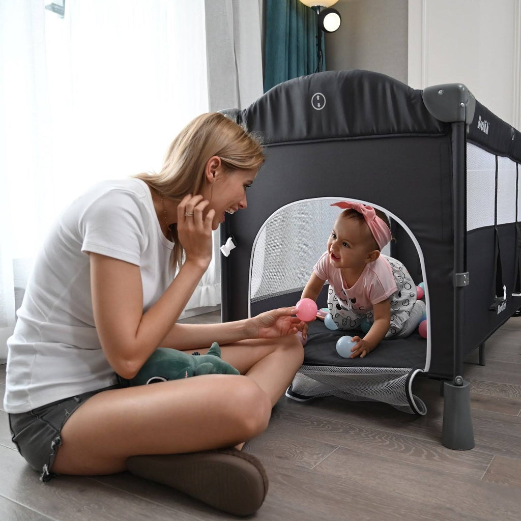 Baby Crib with Mattress Bedside Sleeper B697500