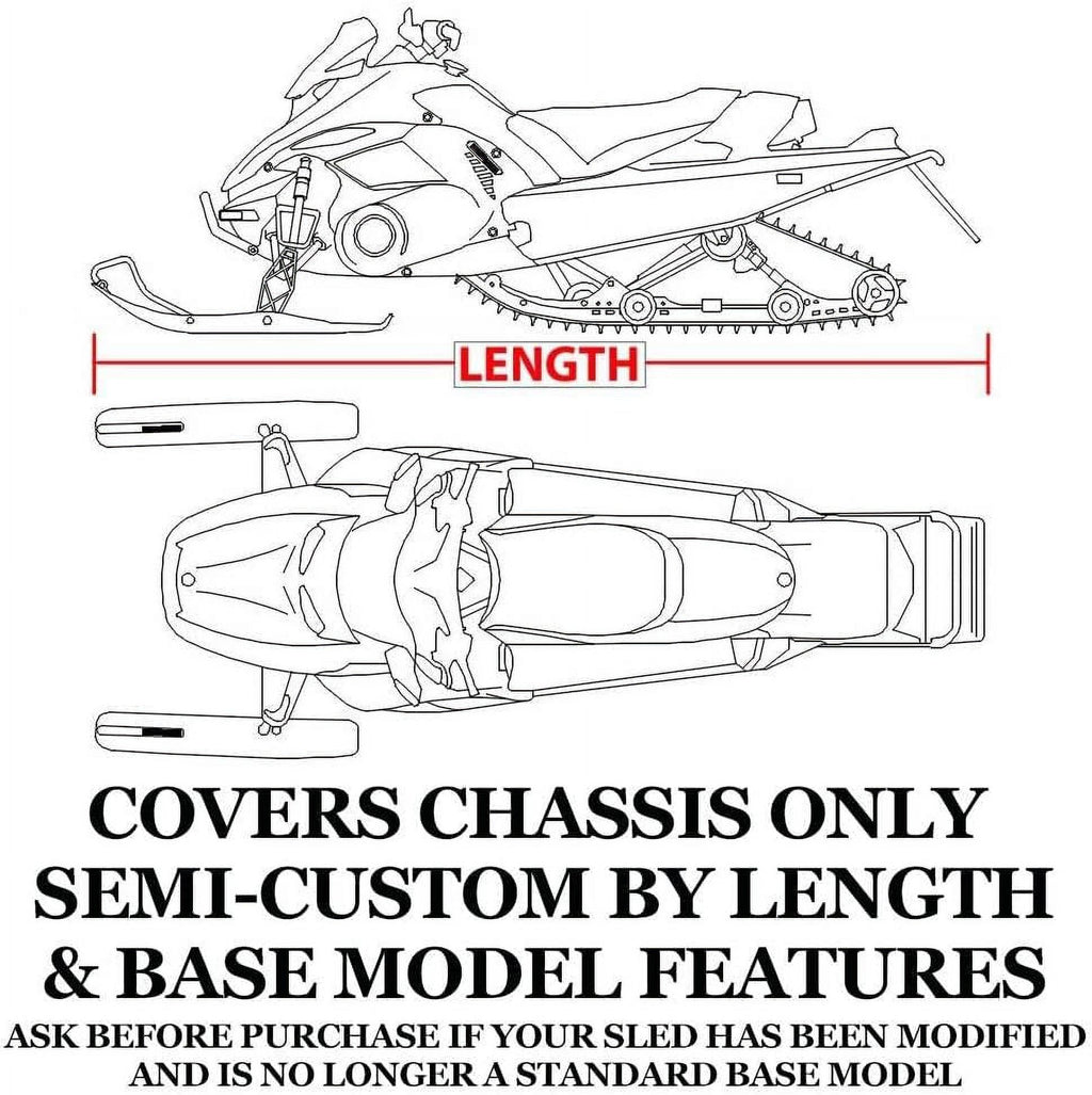 Trailerable 600 Denier Snowmobile Cover Z5137