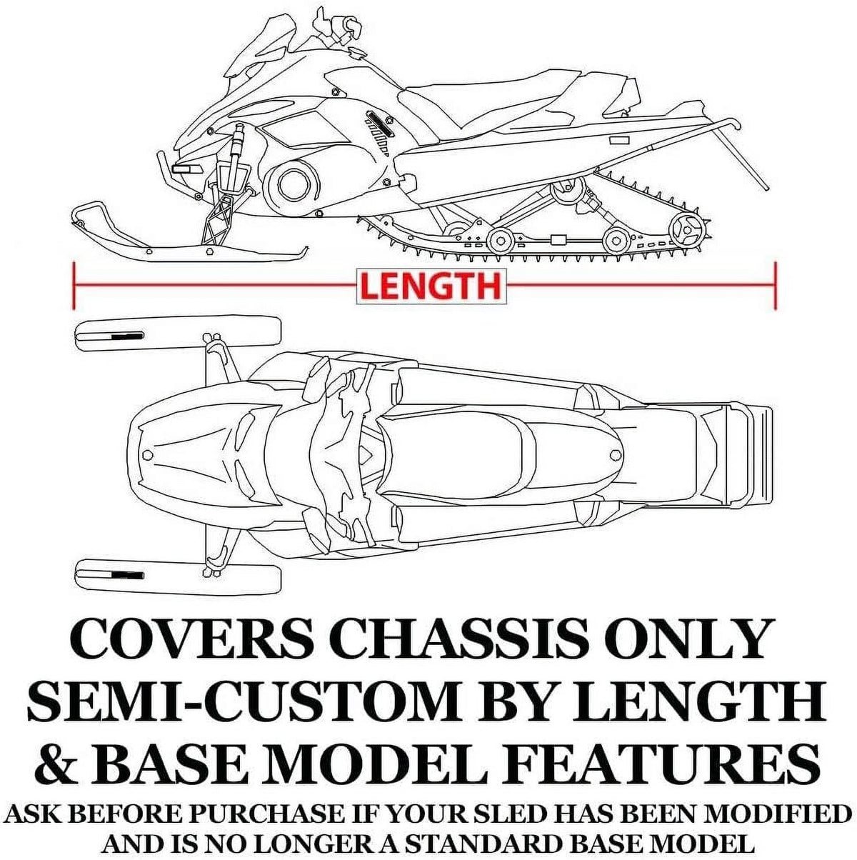 Trailerable 600 Denier Snowmobile Cover Z5137