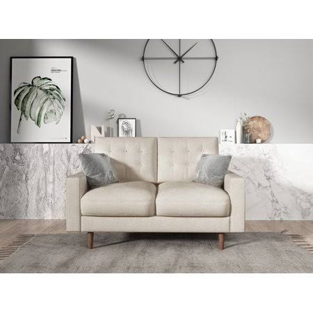 Beige Loveseat V72722
