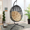 Rattan Egg Swing Chair with Stand Q8305