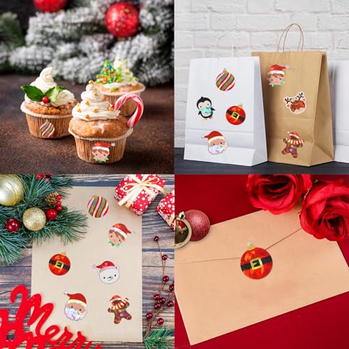 Christmas Stickers 1 Roll 500Pcs Z183993