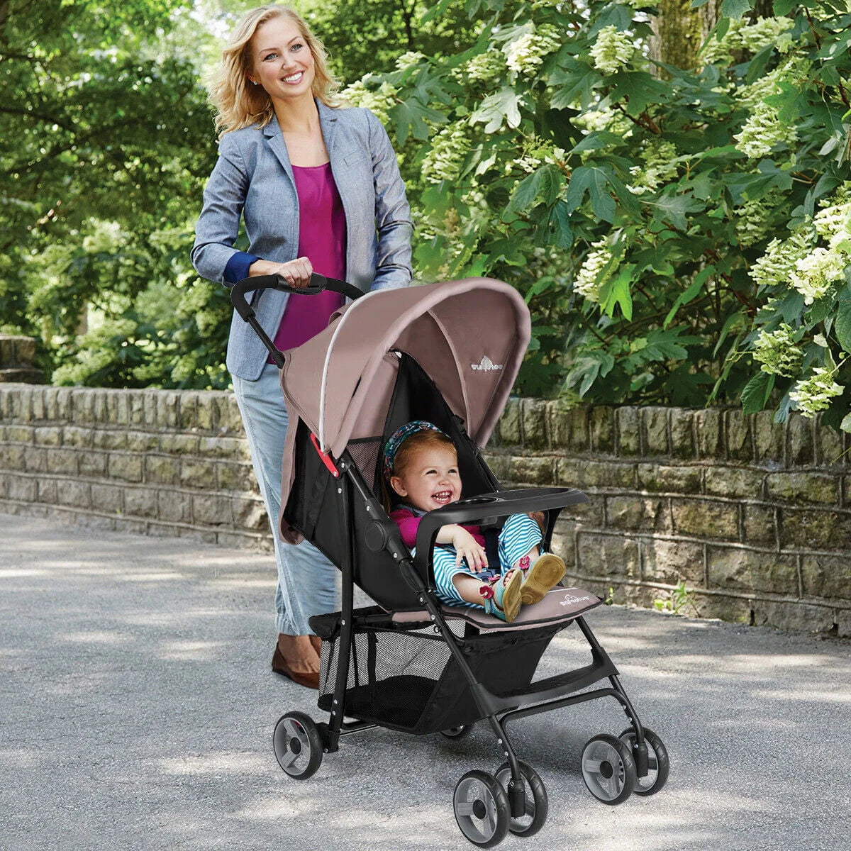 Foldable Lightweight Baby Stroller Pushchair W3110