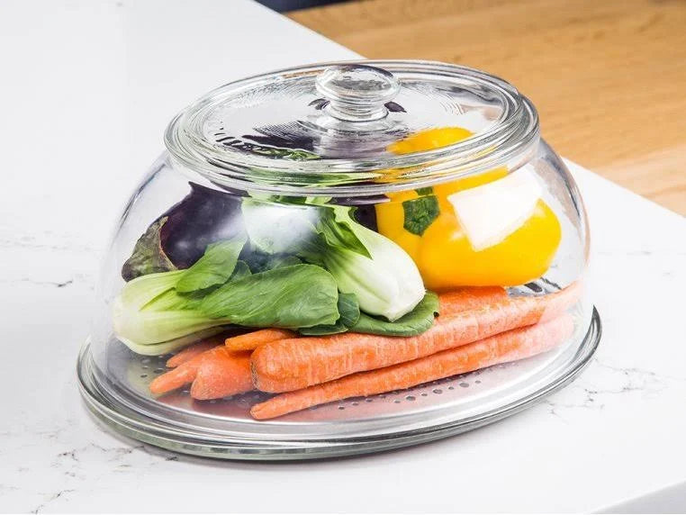 Glass Tabletop Produce Saver I316