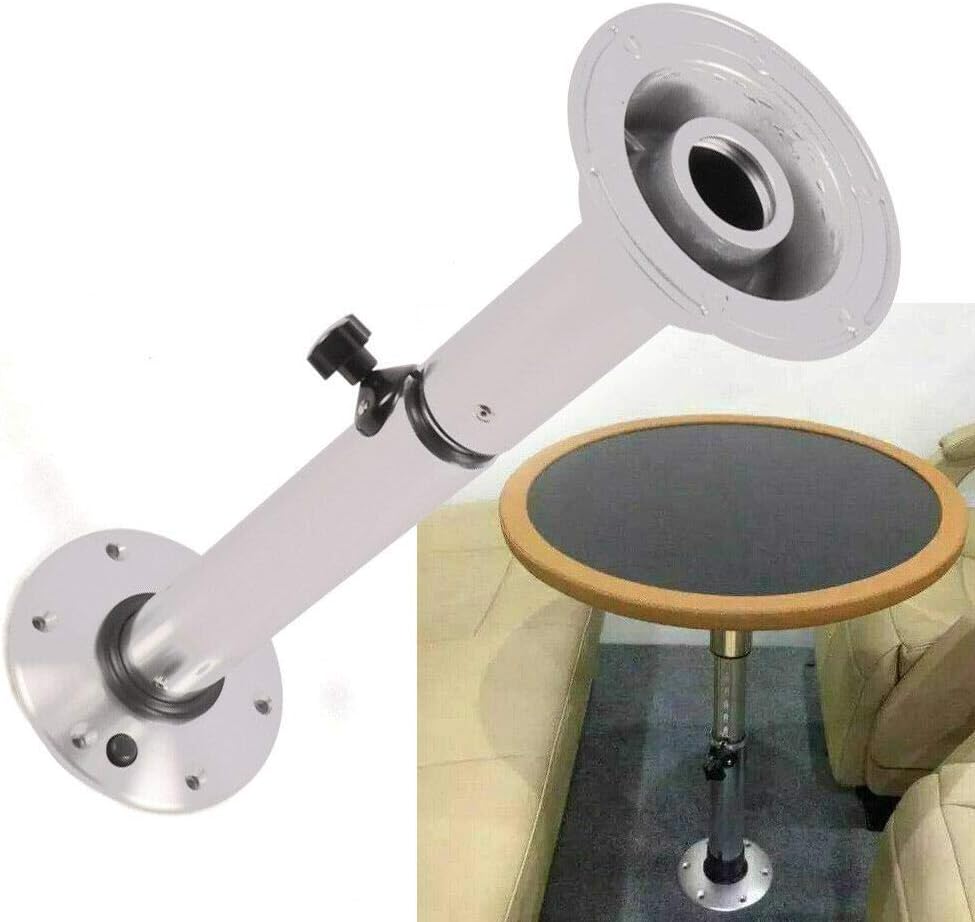 Silver Height Adjustable Table Pedestal Stand Base K59688