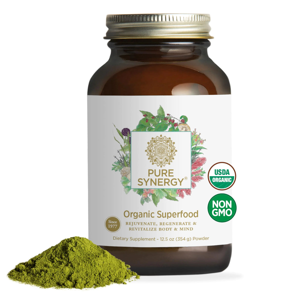 Organic Green Superfood Powder 12.5 ounces T387