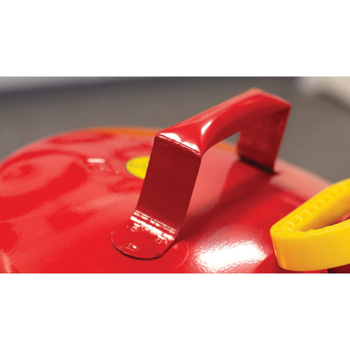 Red Galvanized Steel Type I Gasoline Safety Can with Funnel, 5 gallon Capacity, Pack of 2 W39806