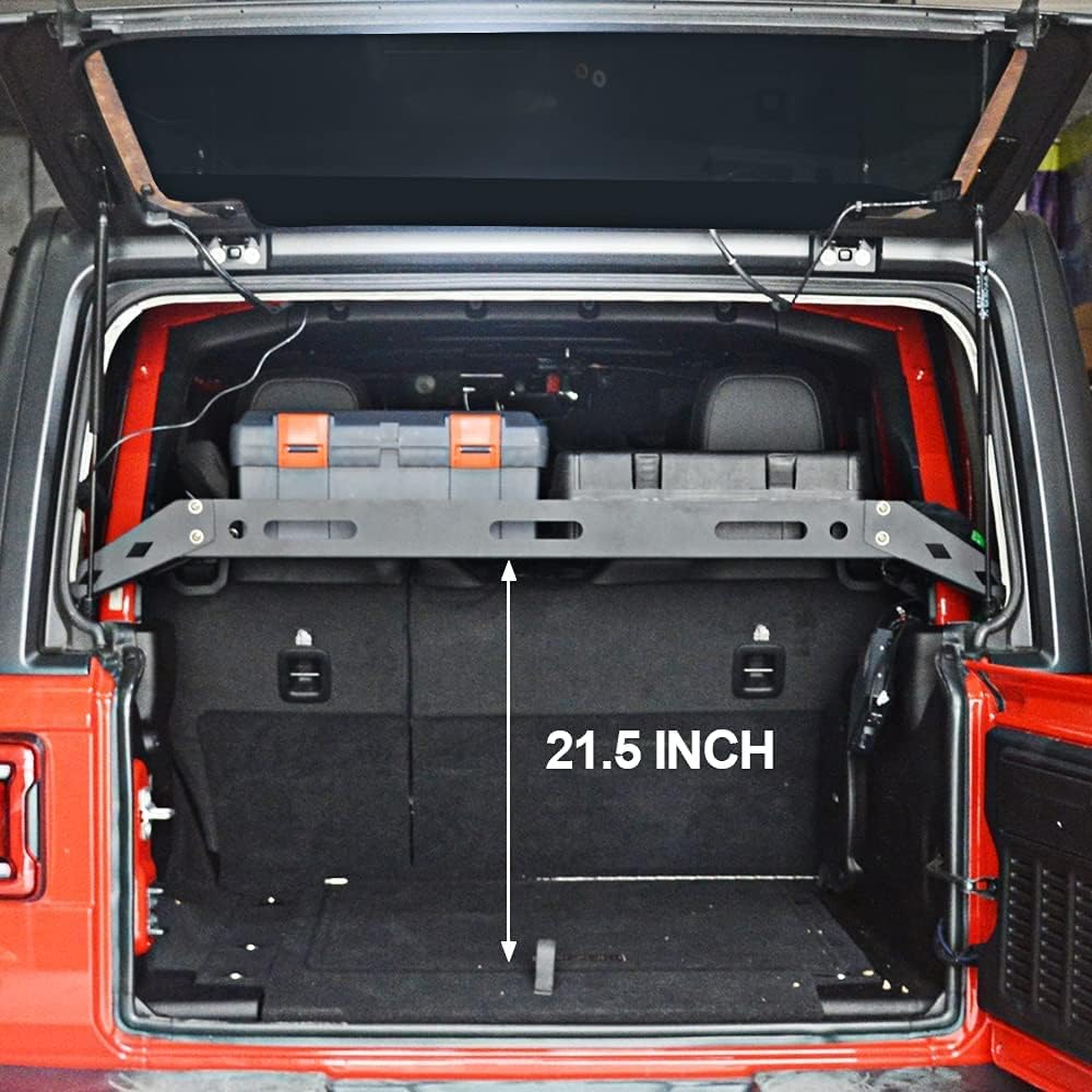Aluminum Alloy Cargo Rack Basket Storage Carrier for 2018-2021 Wrangler JLU 4 Doors S9274