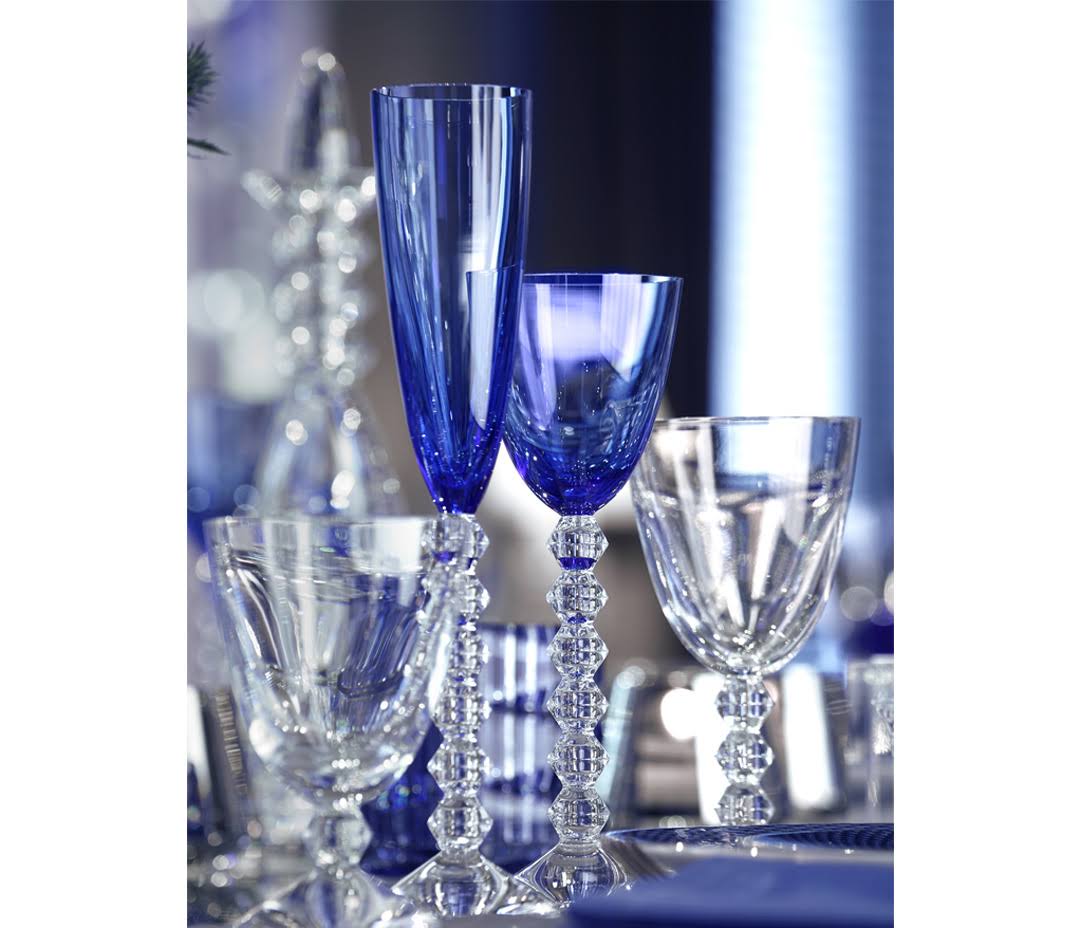 Blue Wine Glass Set of 2 J945