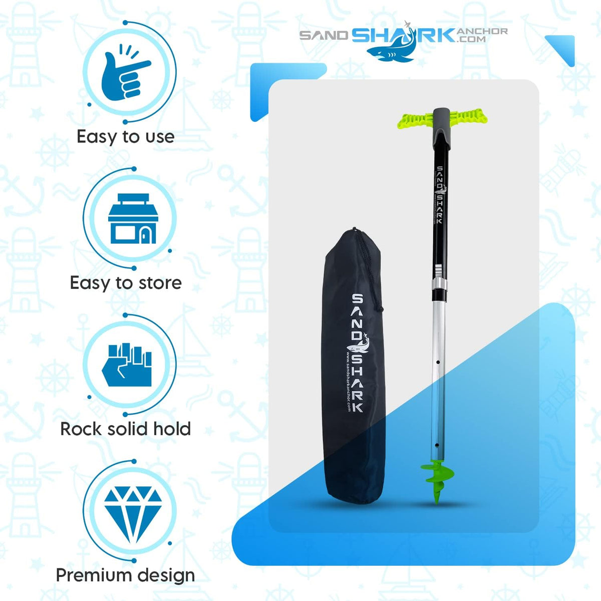 Boat Anchor Adjusts 29-48 w/Case S216