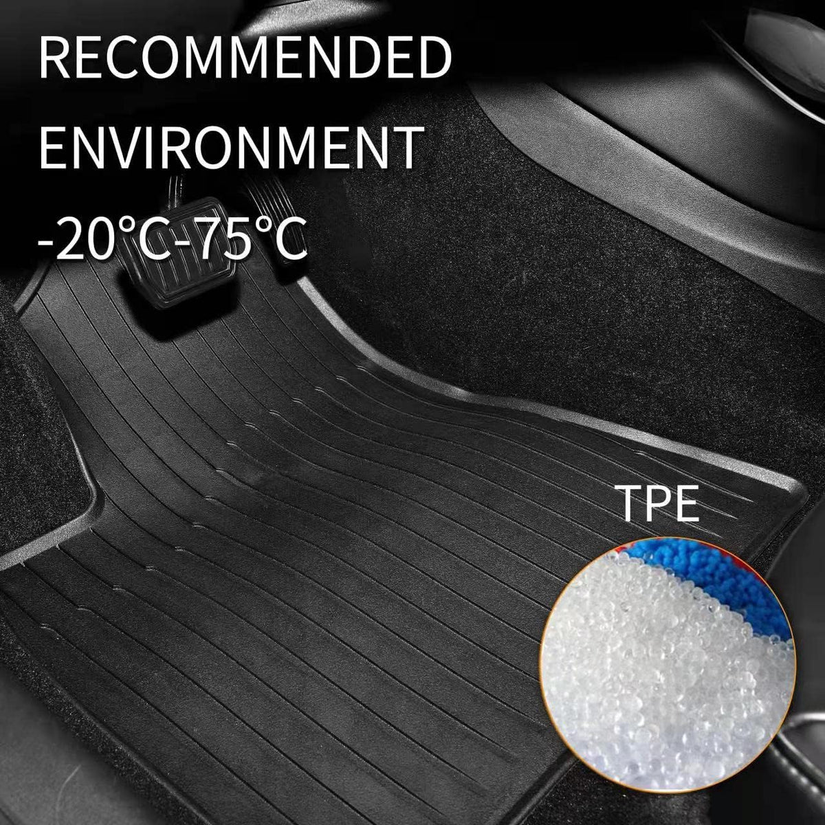 TPE Car Floor Mats 4pcs C9652