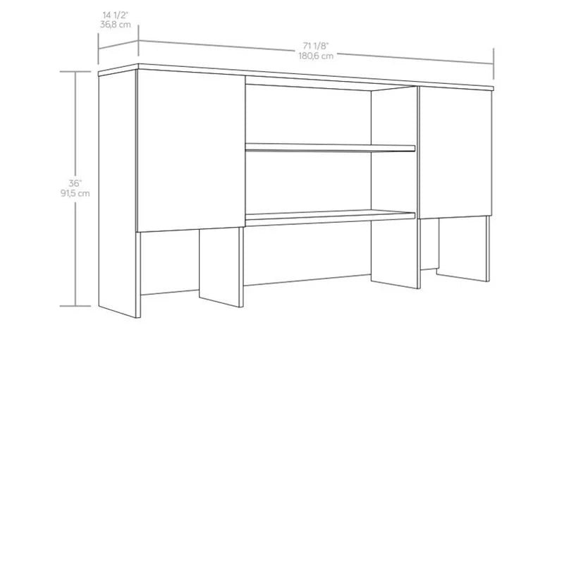 72" Engineered Wood Storage Hutch K72212