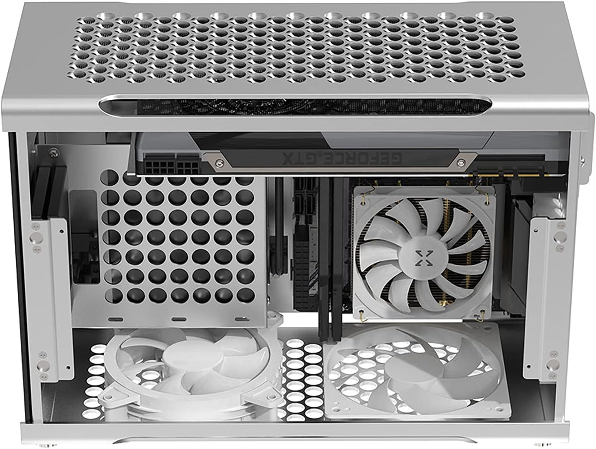Mini ITX Aluminum Computer Case with Tempered Glass T612