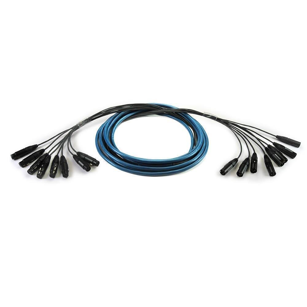 10& 8 CH 3-Pin XLR Male to Female Fanout Snake Cable O965