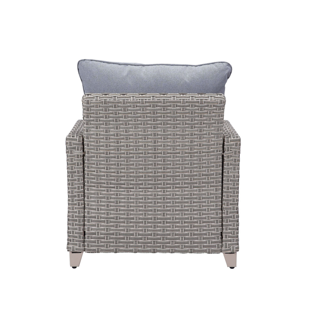 Gray Fabric Patio Sofa Set J372