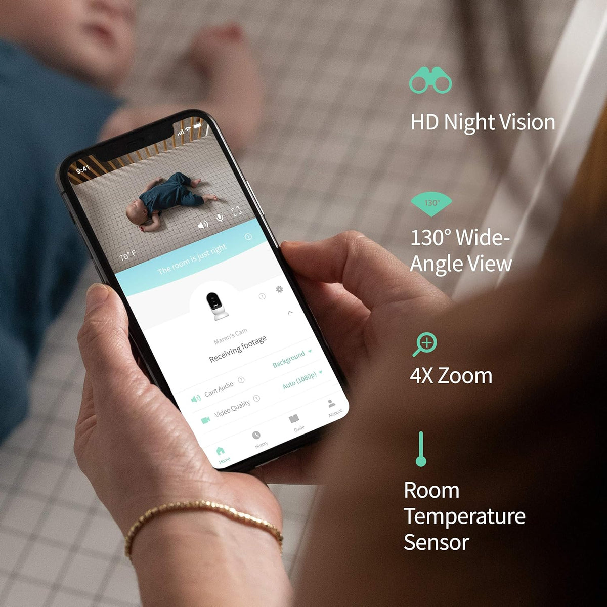 Baby Monitor with Night Vision and Audio R154809