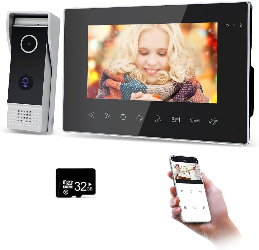7 inch WiFi Video Door Phone with Outdoor Camera T821