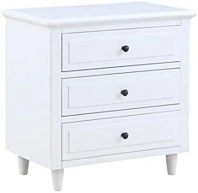 3 Drawer Nightstand Bedside Table with Hidden Space O733