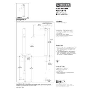 Matte Black 1 Hole Bathroom Faucet C551