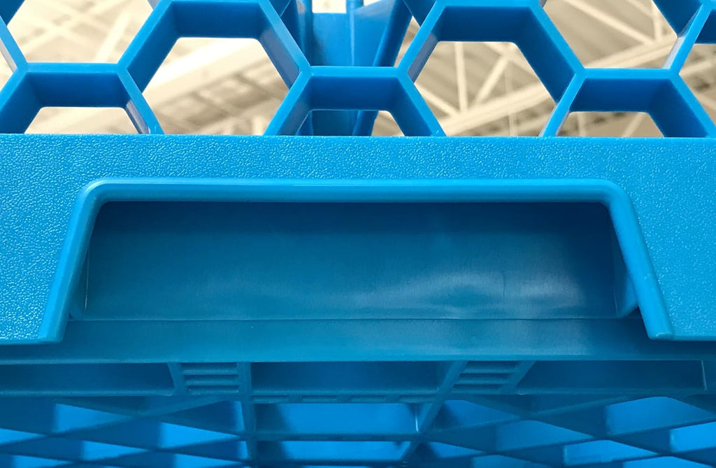 20 Compartment Glass Rack with 1 Extender, Blue (Pack of 4) Z412366