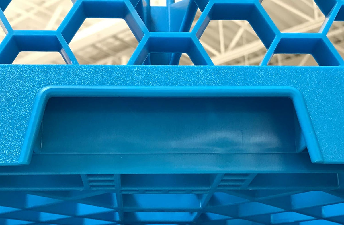 20 Compartment Glass Rack with 1 Extender, Blue (Pack of 4) Z412366