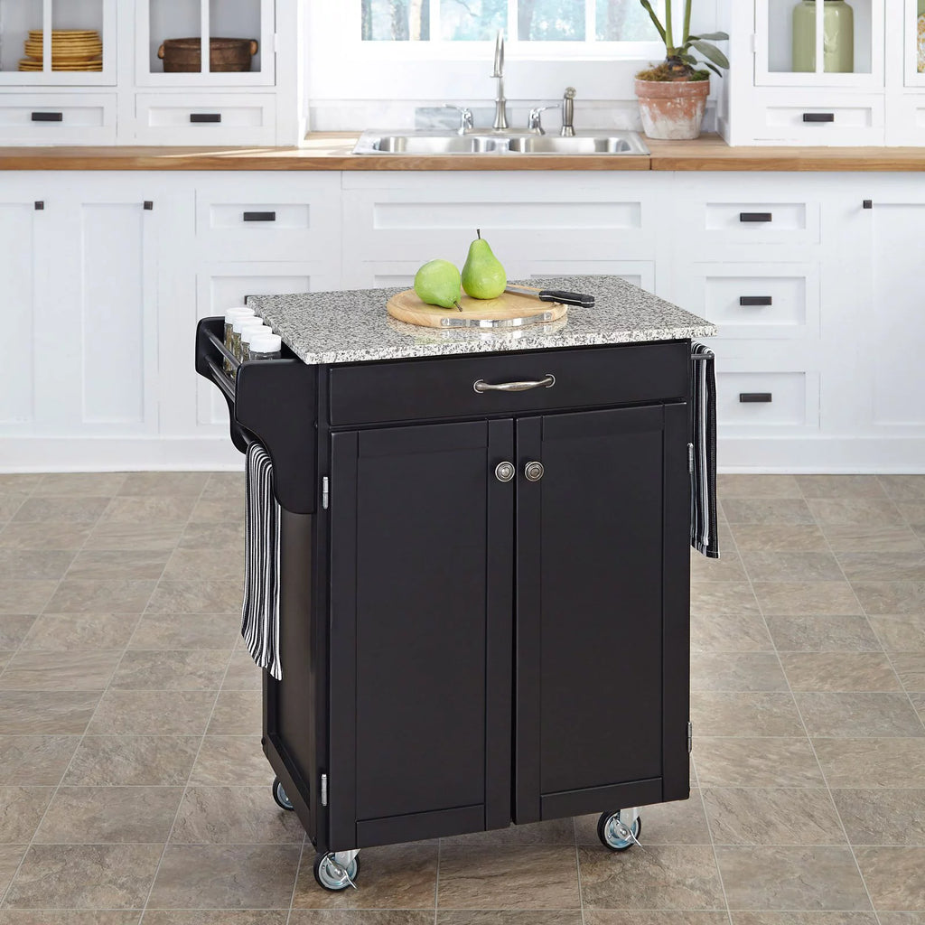 Off White Wood Kitchen Cart W921400