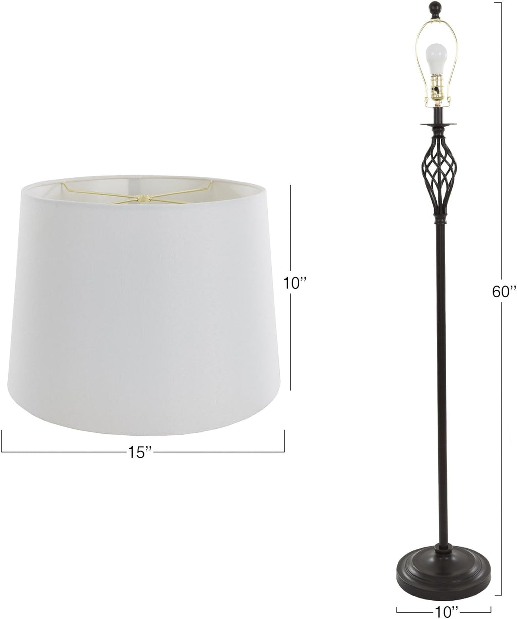 Table Lamps and Floor Lamp Set of 3 A5260
