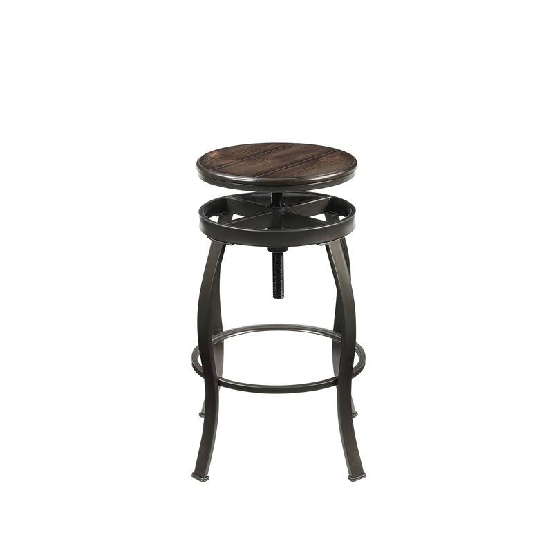 Walnut Sandy Black 3PC Bar Set F2484