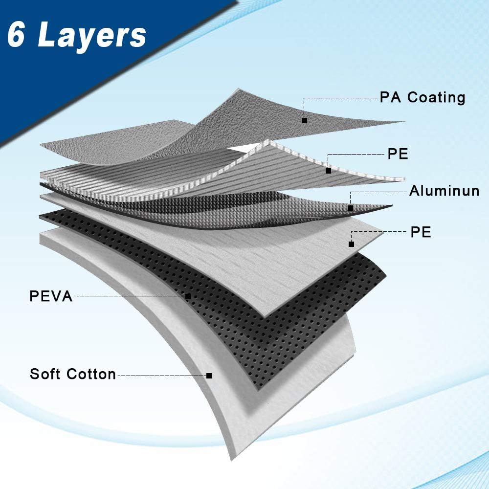 6 Layers SUV Car Cover with Zipper Door Z225