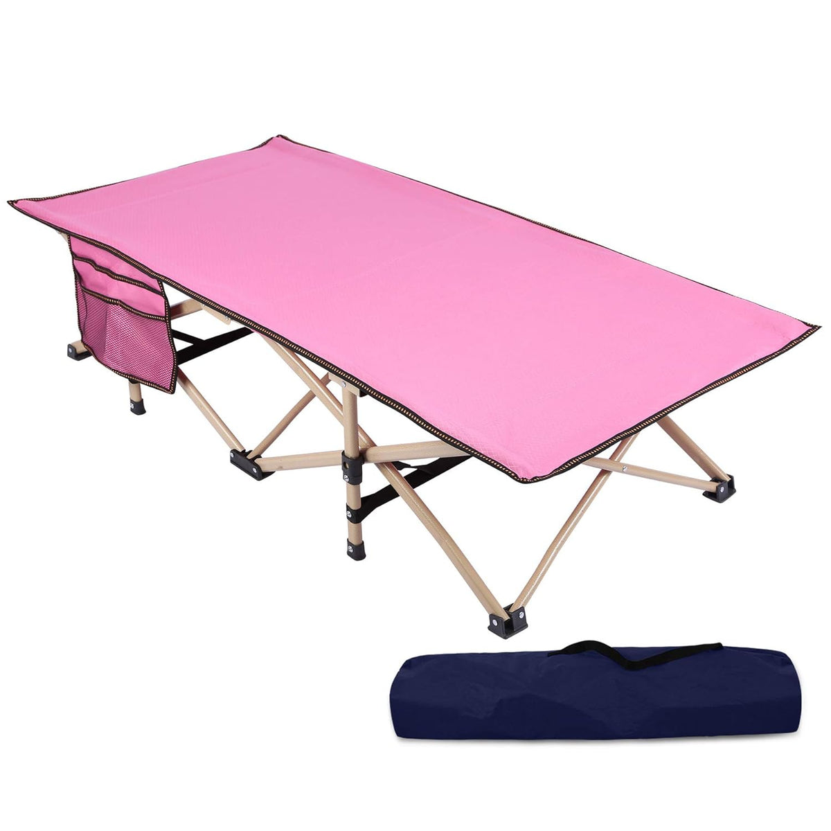 Kids Portable Folding Cot Bed, Blue 53x26 P2227