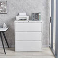 White 3 Drawer File Cabinet F147080