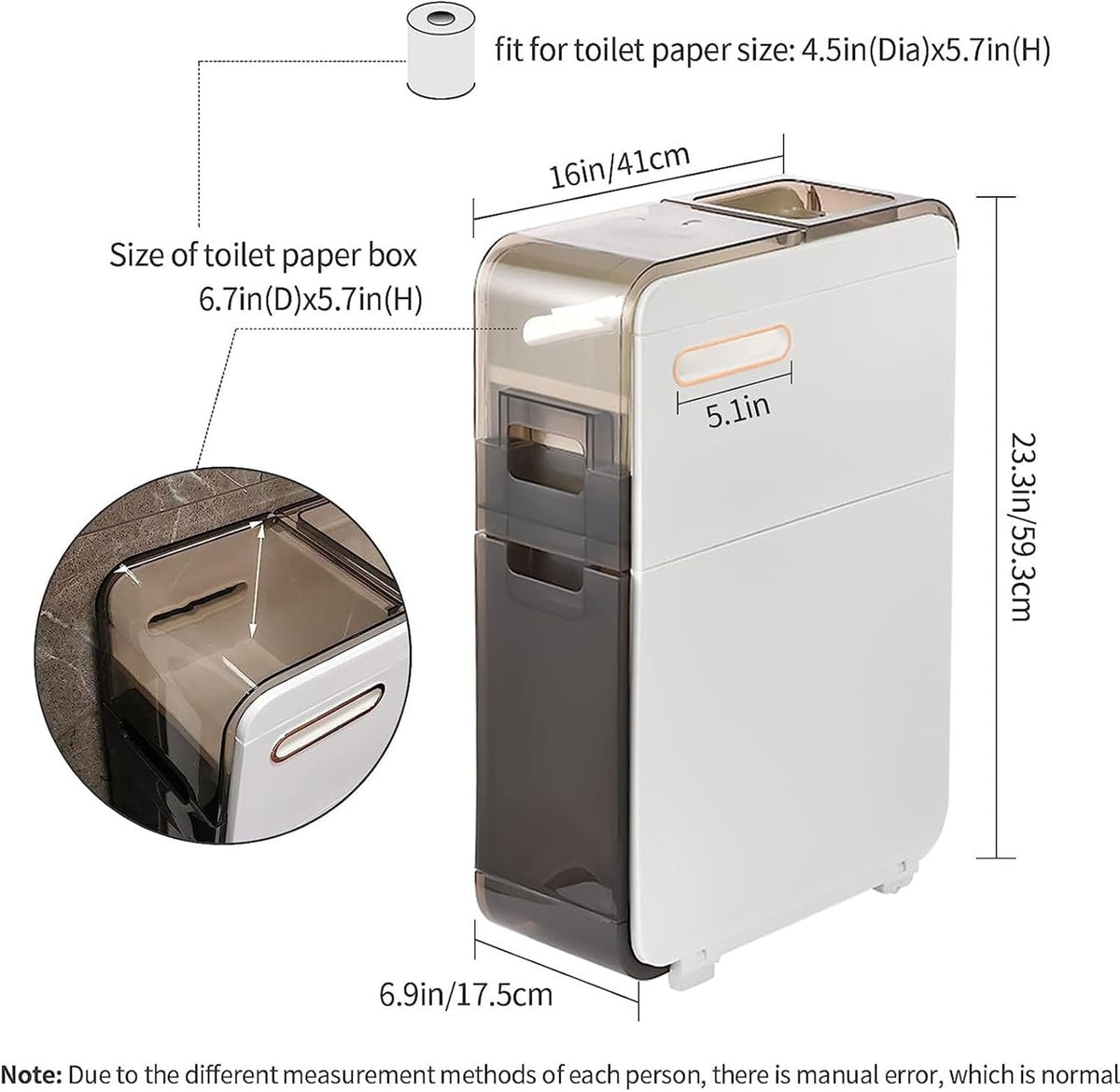 Floor-standing Bathroom Storage Cabinets S6456