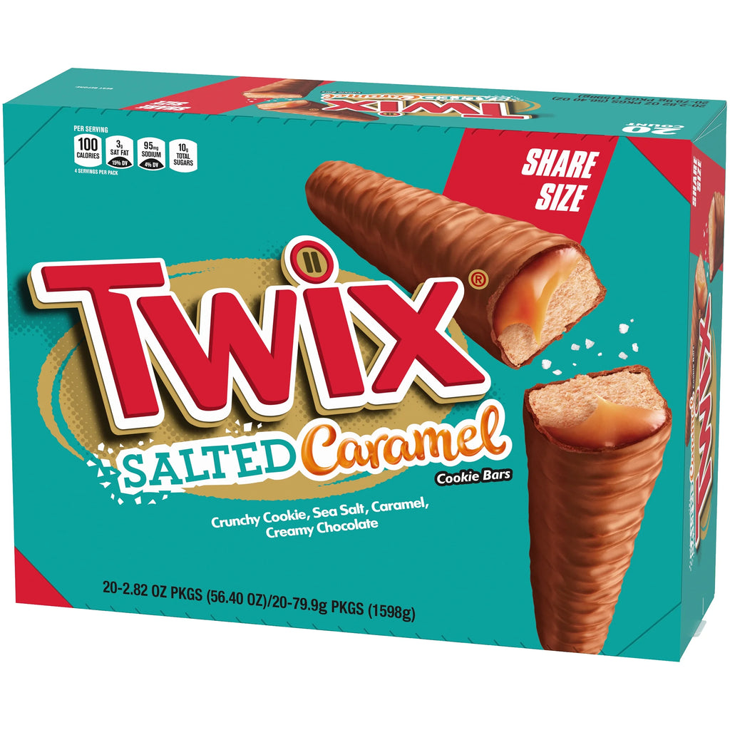 Salted Caramel Chocolate Cookie Bars, 2.8 Ounce, 20 Count C95119