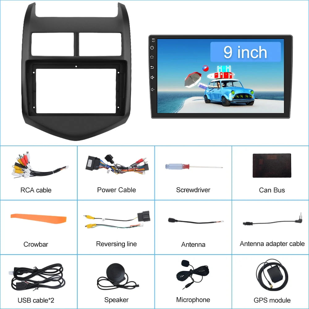 9 inch Touch Screen Car Radio Stereo with Apple Carplay Android Auto C732