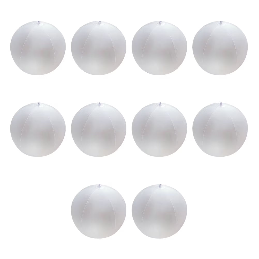 10 Pcs Kids LED Inflatable Ball Game White Pvc P51707
