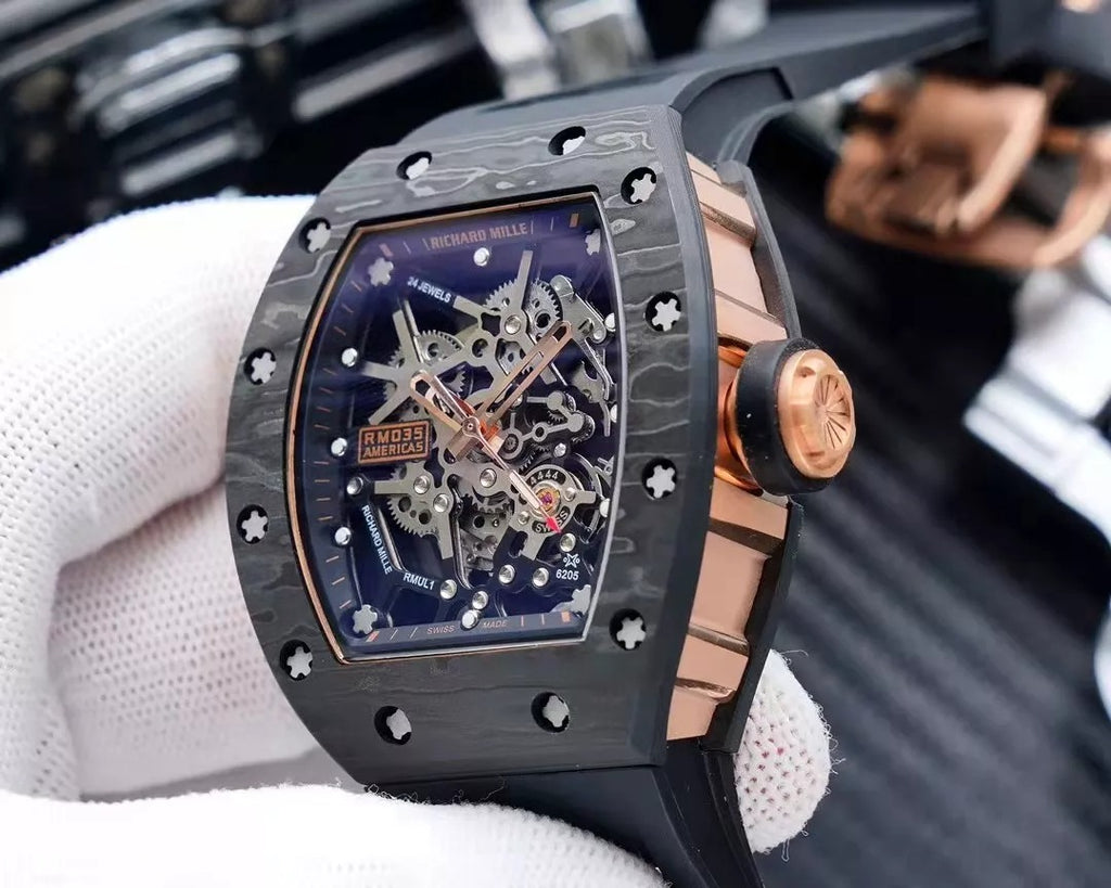 Black Rubber Strap Watch V836259