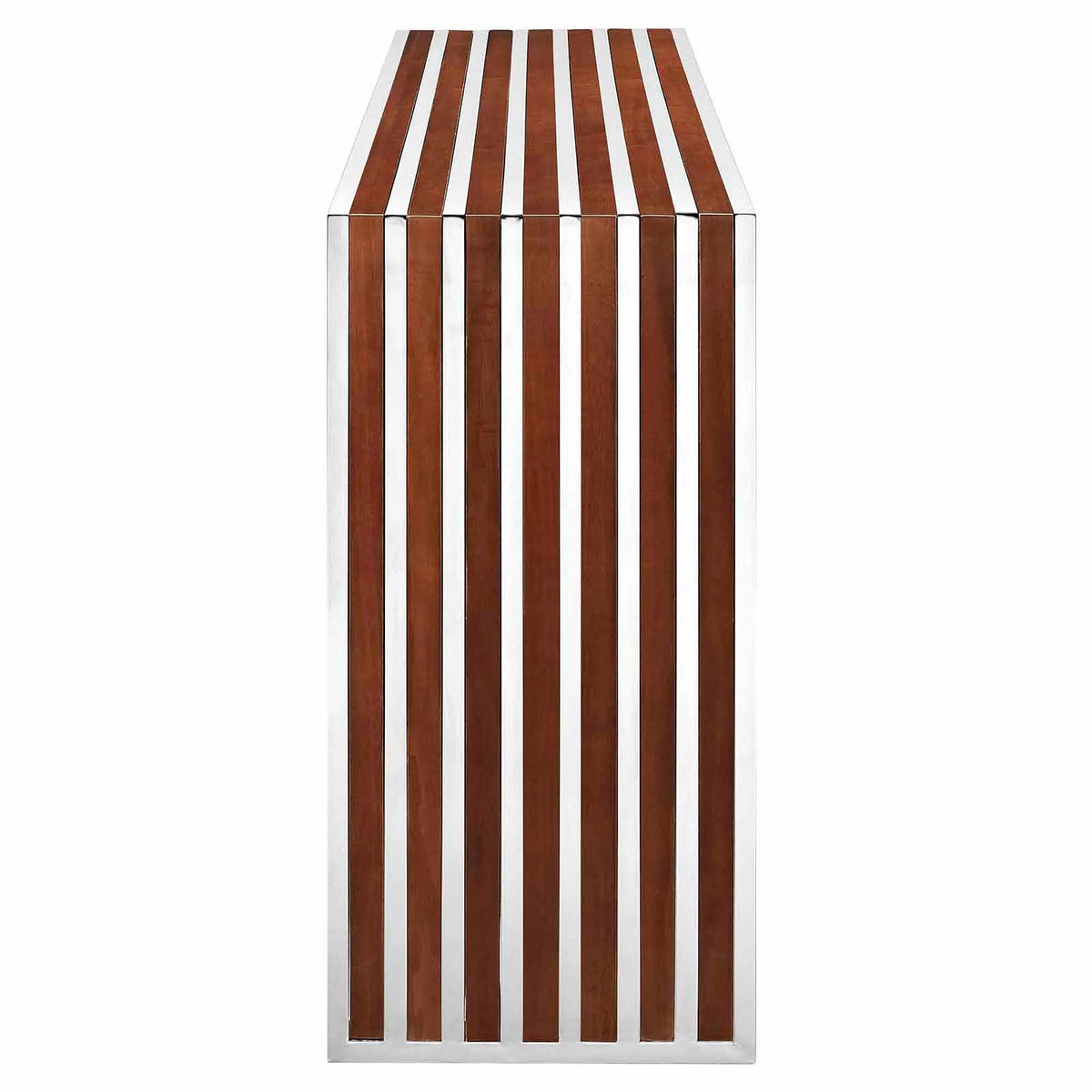 Walnut Wood Inlay Console Table or Bench T592222