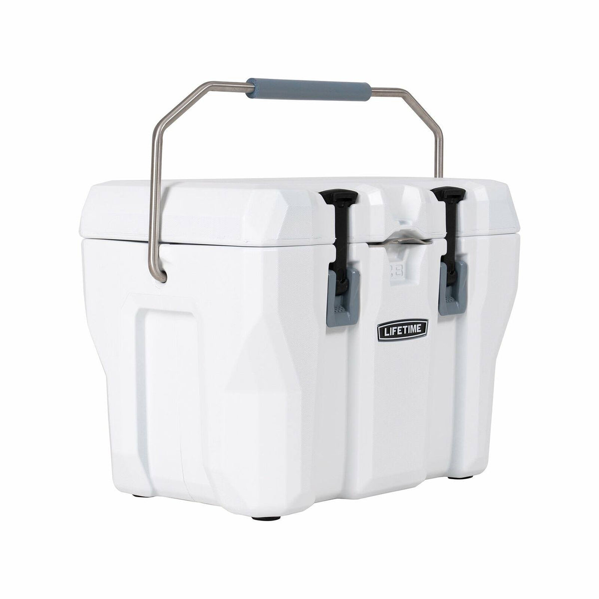28 qt. Hard Sided Cooler, Gray, White U83609