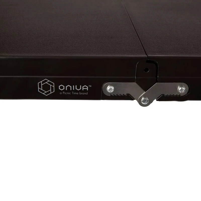 Black Picnic Table with Umbrella Y60964
