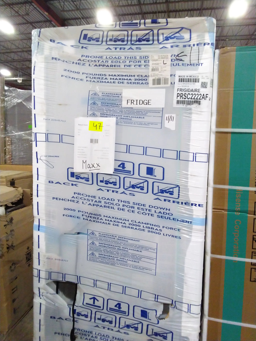 36 In. 22.3 Cu. Ft. Stainless Steel Side-By-Side Refrigerator Z75382