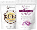 Vitamin D3 10,000iu + K2 200mcg Softgels & Multi Collagen Protein Powder 2 Pack O524