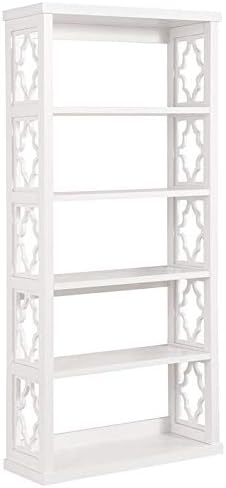 White 5 Shelf Bookcase M8950