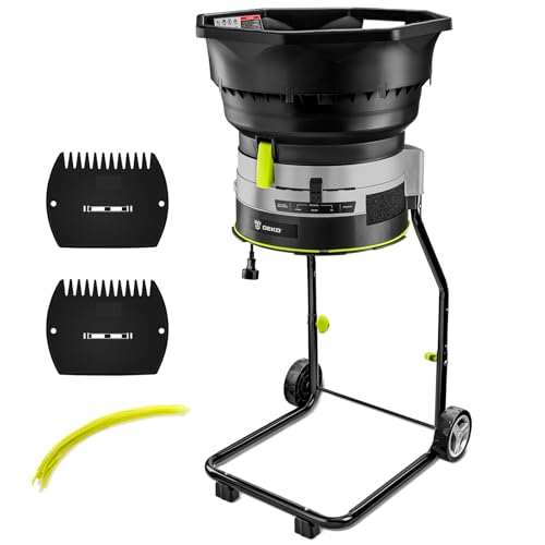 13-Amp Electric Leaf Mulcher Shredder with 20 Cutting Lines X7426