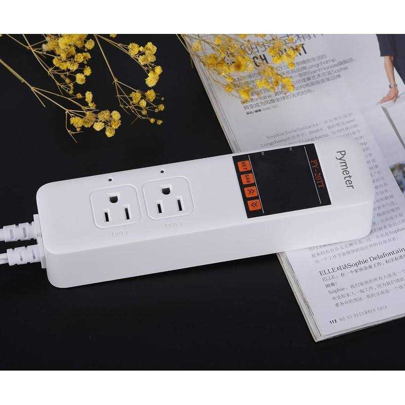 Digital Temperature Controller Dual Probe Thermostat Outlet G7110