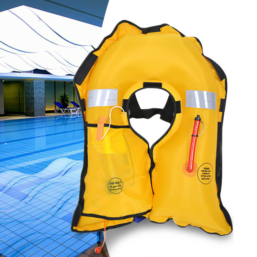 Adult Manual/Automatic CO2 Inflatable Life Jacket Vest PFD P8809
