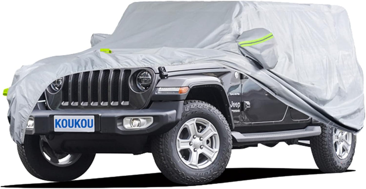6 Layers SUV Car Cover with Zipper Door Z225