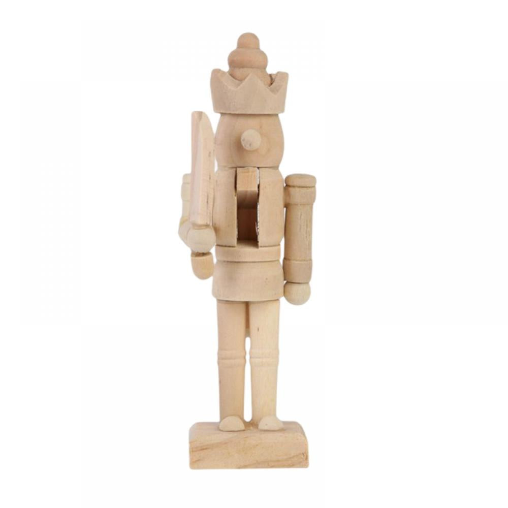 6 Set Unfinished Wooden Nutcracker Figures N190