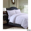 King White Microfiber Oversized Duvet Cover Set K253347
