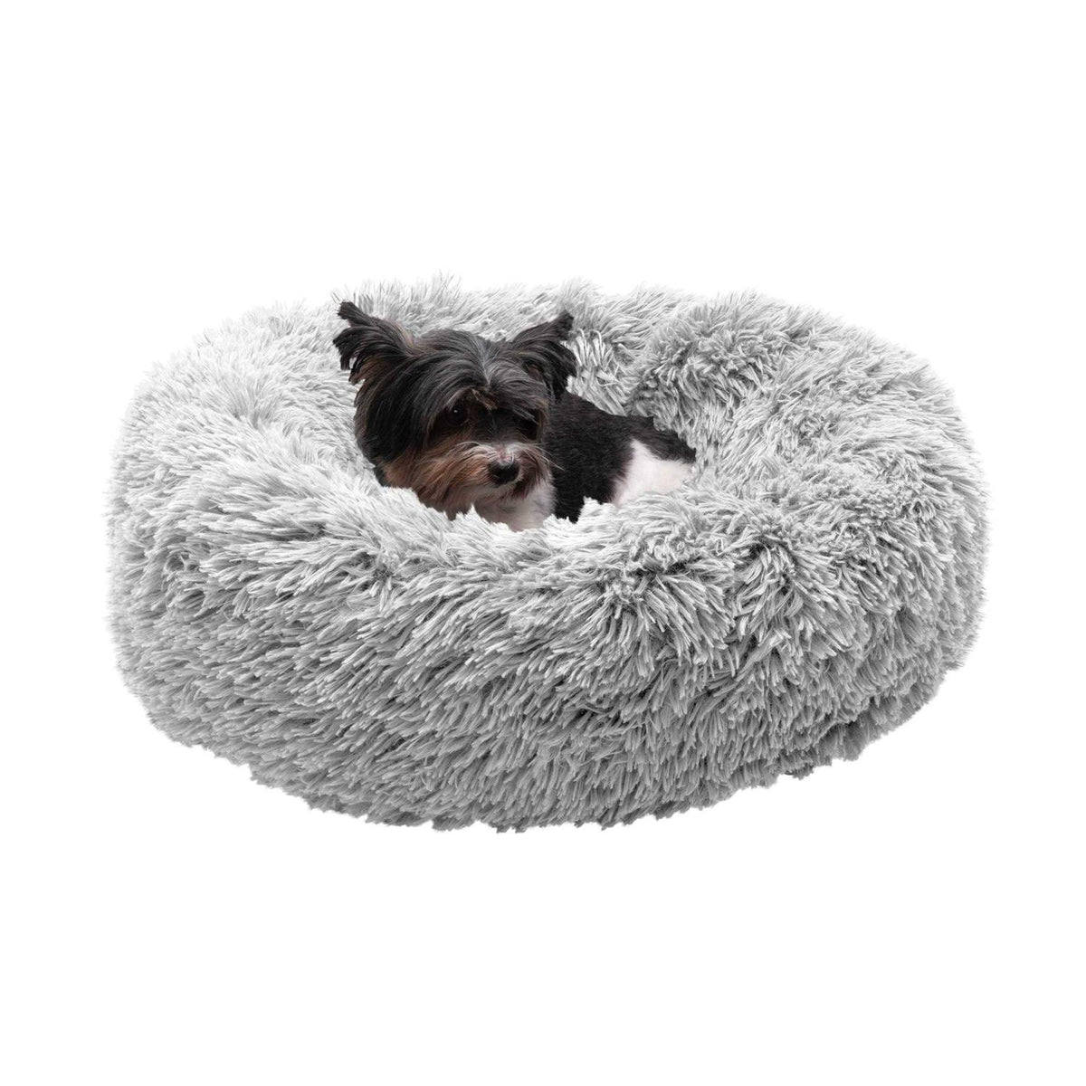 Long Fur Donut Dog Bed N3322